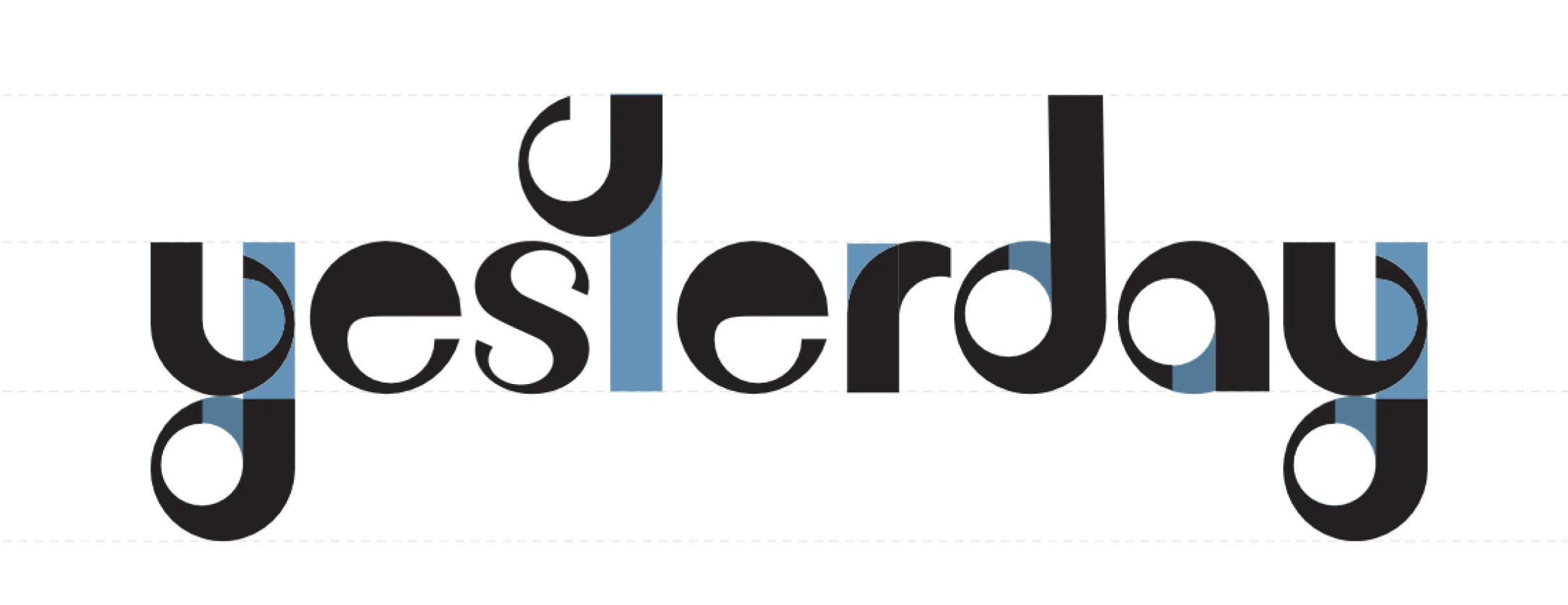 Yesterday early logo exploration 1